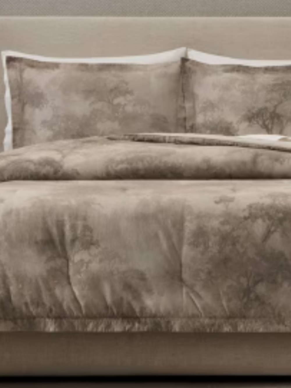 NEW 2 Jeremiah Brent Walk in the Wood Brown/Tan Pillow Shams, King